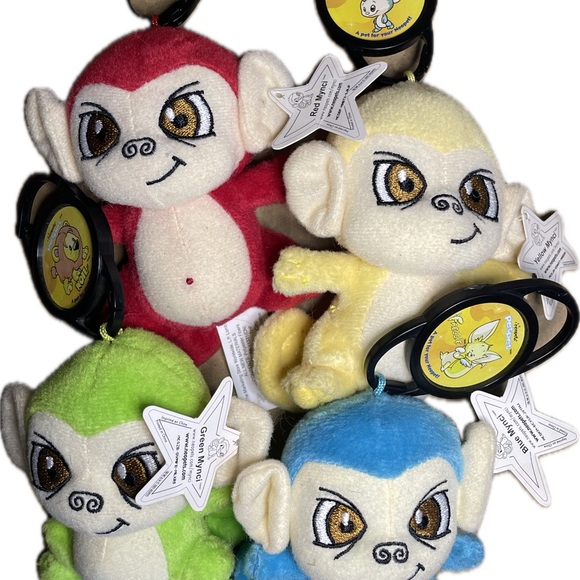 Neopets Mynci Bundle Plushies + Trading Cards 2005 - Picture 2 of 7
